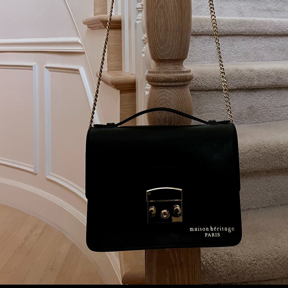 MAISON HERITAGE PARIS CAMY LEATHER CROSSBODY BAG - Picture 2 of 2